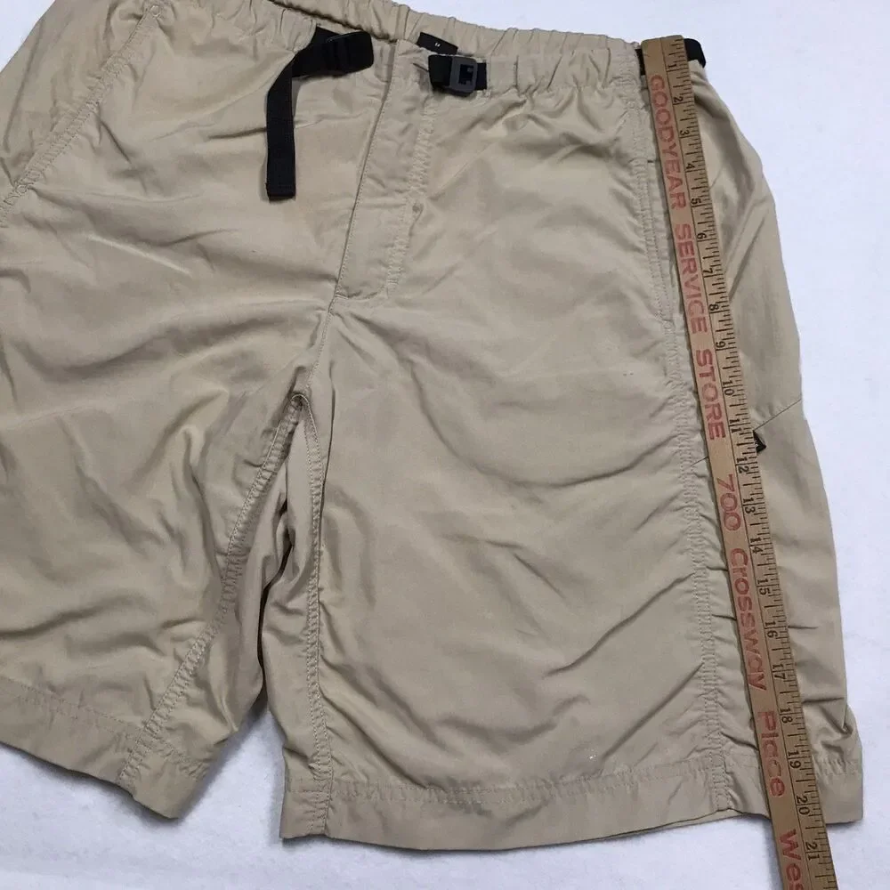 PATAGONIA Gi II Shorts Men L 32W Tan Belted Outdoor Hiking Lightweight